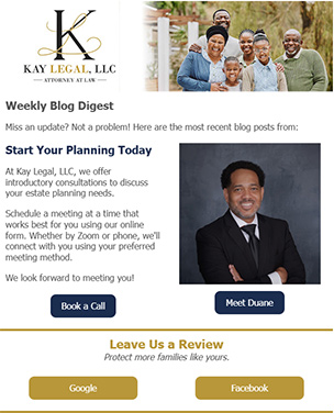 Estate Planning Newsletter - Subscribe Today!